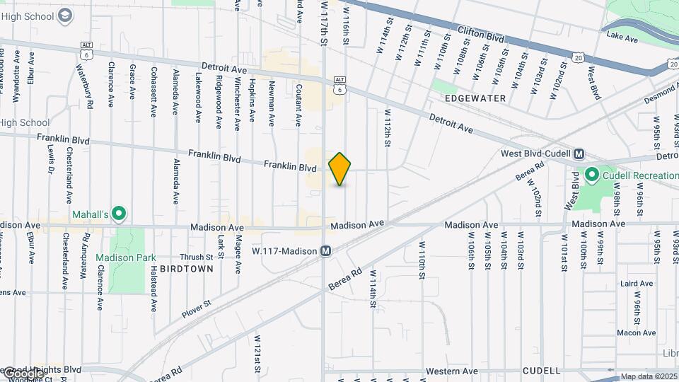 1566 W 116th St Map and Location Details