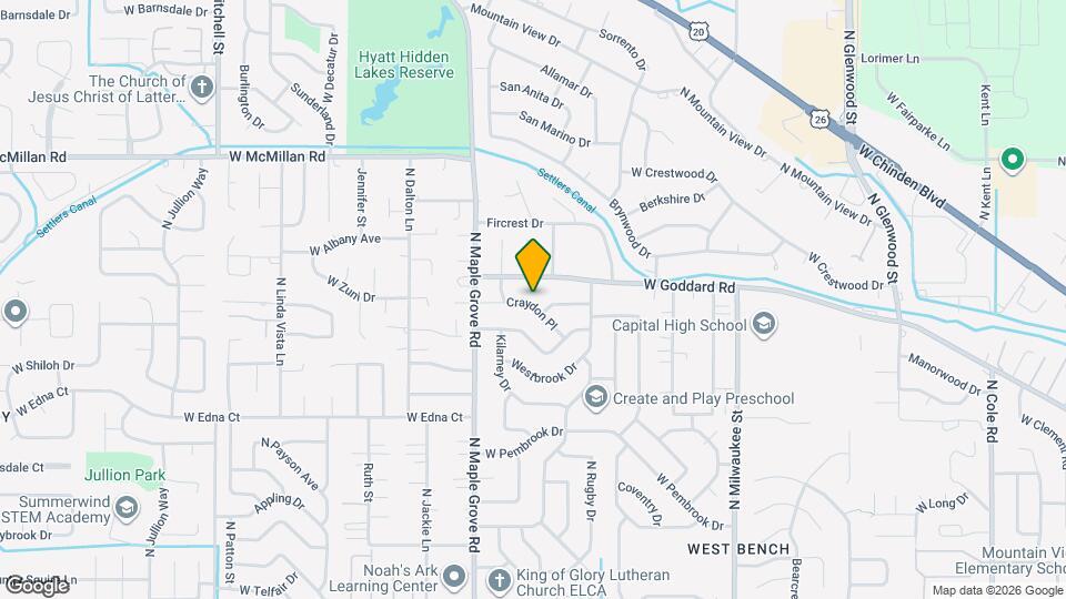 8800 Craydon Dr Map and Location Details