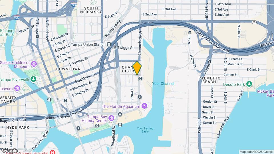 912 Channelside Dr, Unit 2515 Mapa y Detalles de la Ubicación