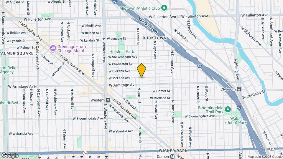 2021 N Leavitt St Map and Location Details