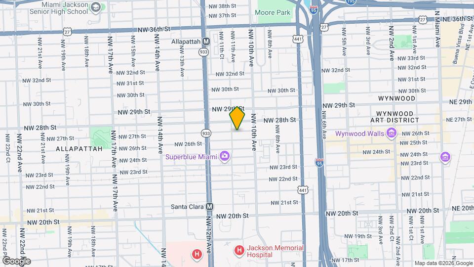 1074 NW 27th St Map and Location Details