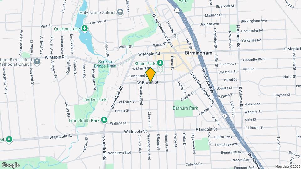 383 W Brown St Map and Location Details