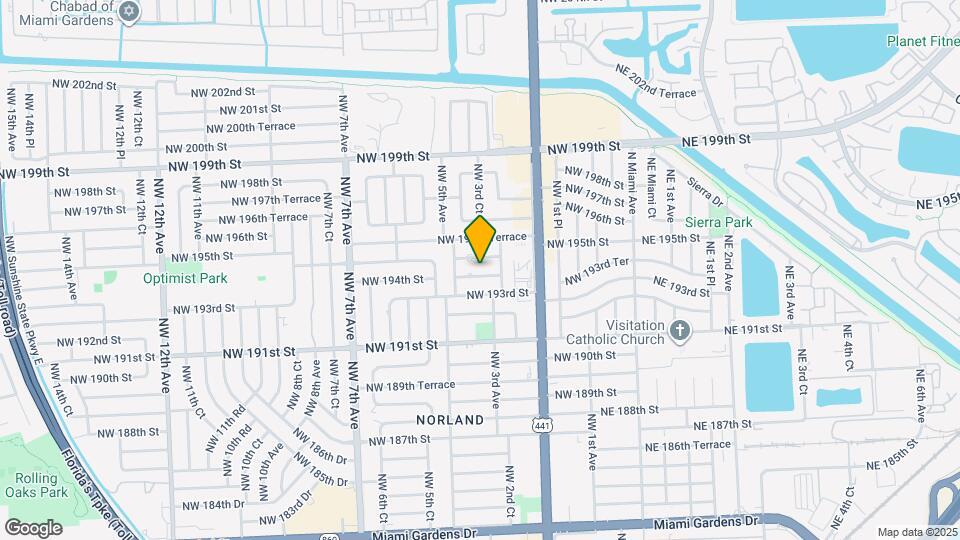 325 NW 193rd Terrace Map and Location Details