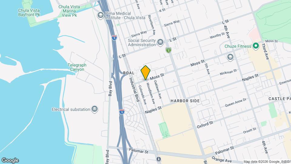 1002 Woodlawn Ave Map and Location Details