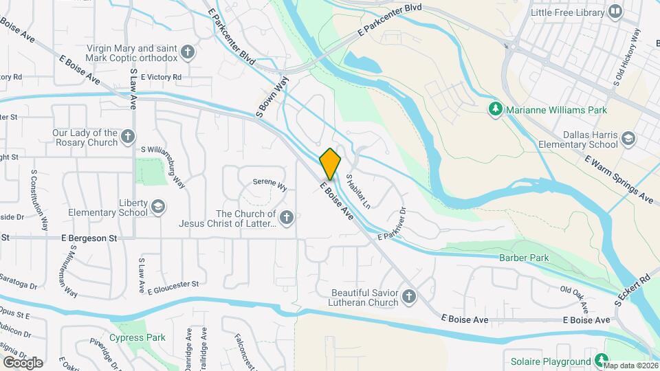 2552 E Boise Ave Map and Location Details