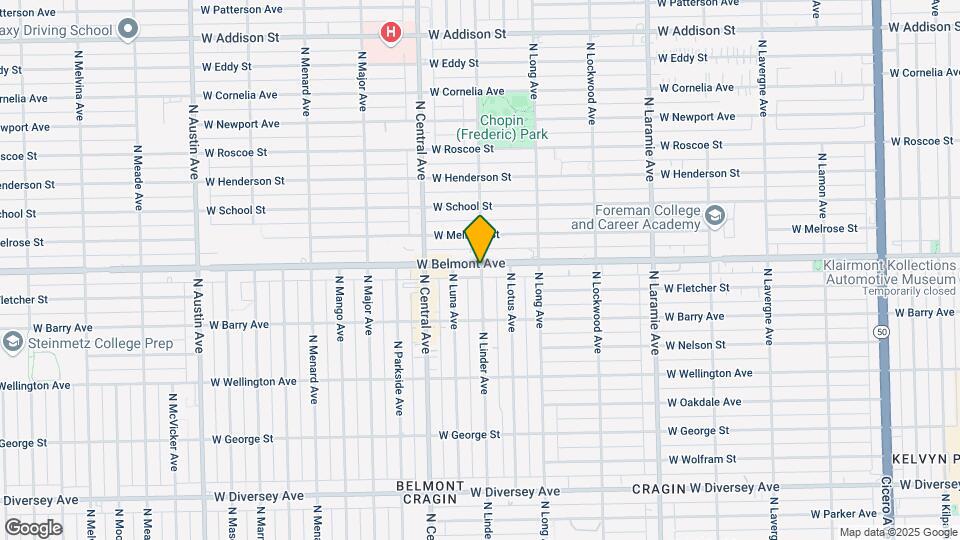 3158 N Linder Ave Map and Location Details