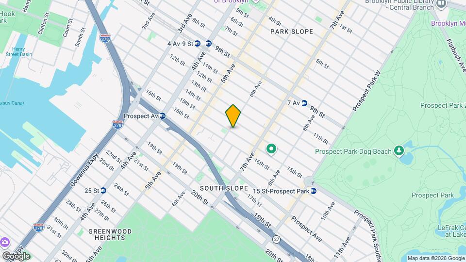 285 15th St, Unit 4C Map and Location Details