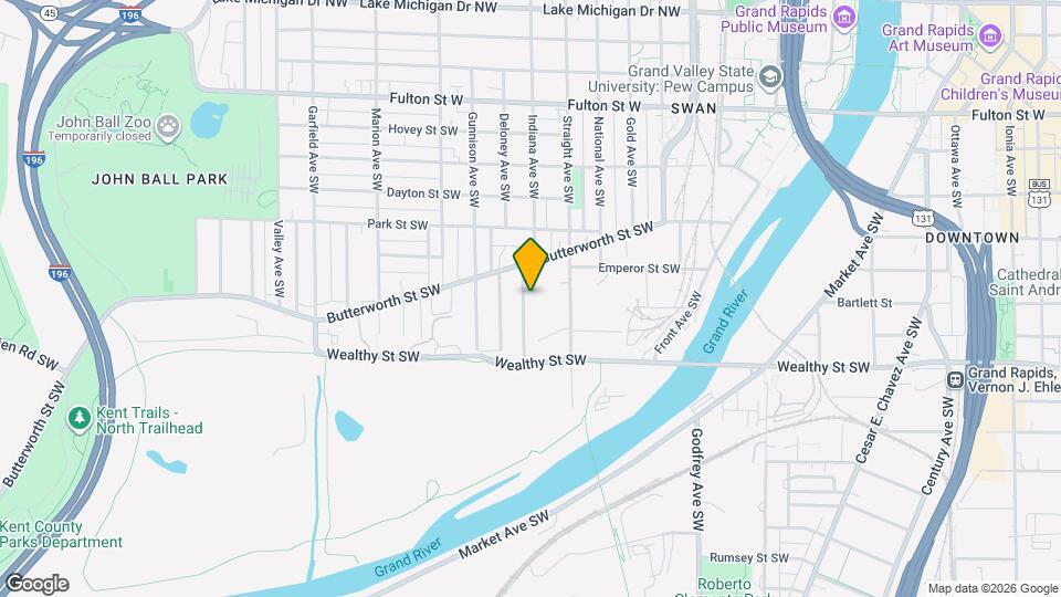 334 Indiana ave sw, Unit 3 Map and Location Details