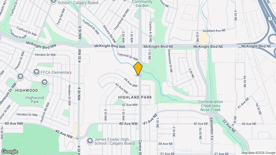 4519 Centre St NW Map and Location Details