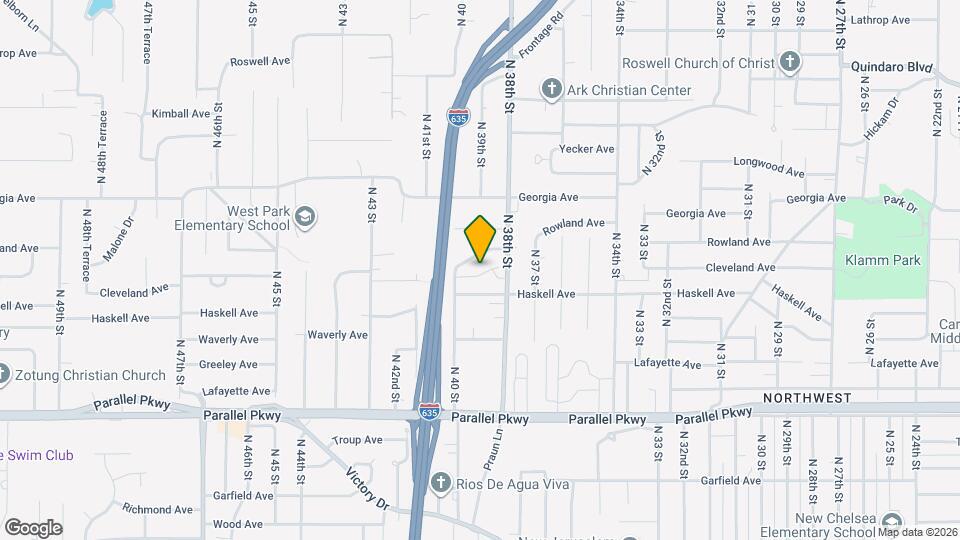 2442 N 38th St Map and Location Details