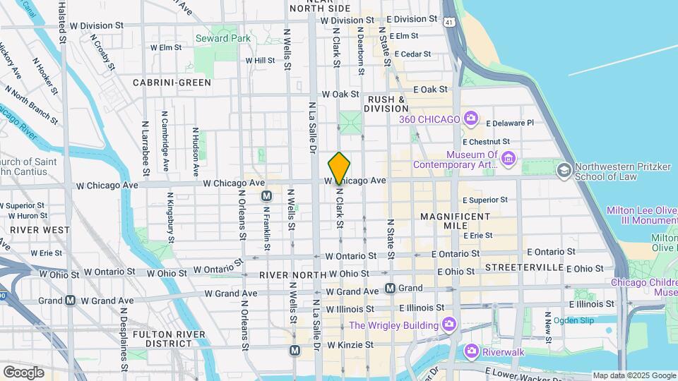 790 N Clark St Map and Location Details