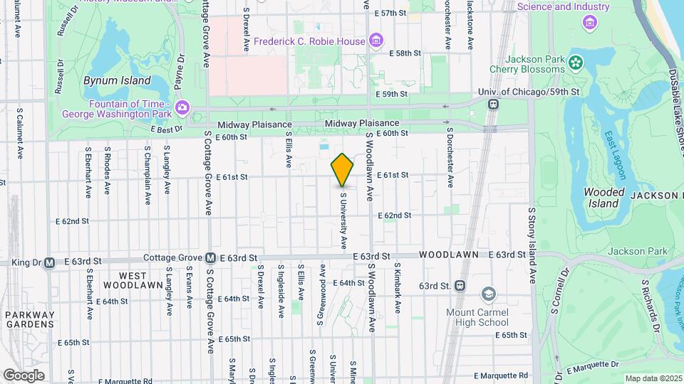 6122 S University Ave Map and Location Details