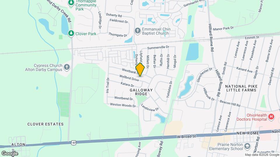 5802 Wellbrid Drive Mapa y Detalles de la Ubicación