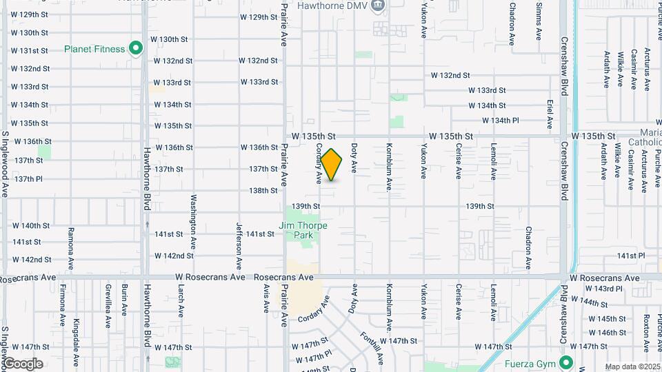 13724 Cordary Ave Map and Location Details