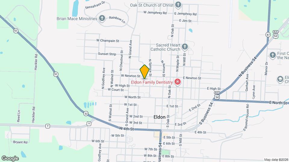 214 Olive St Map and Location Details