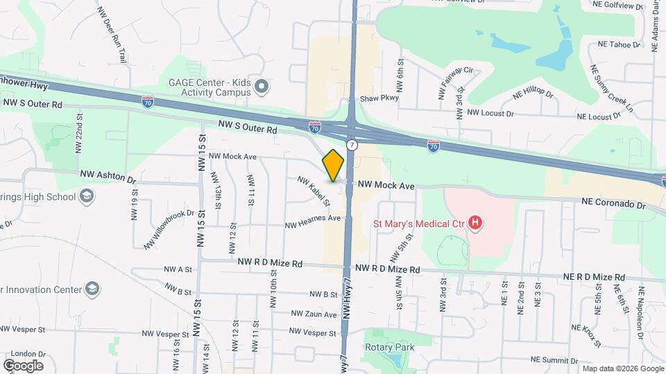 708 NW Mock Ave Map and Location Details