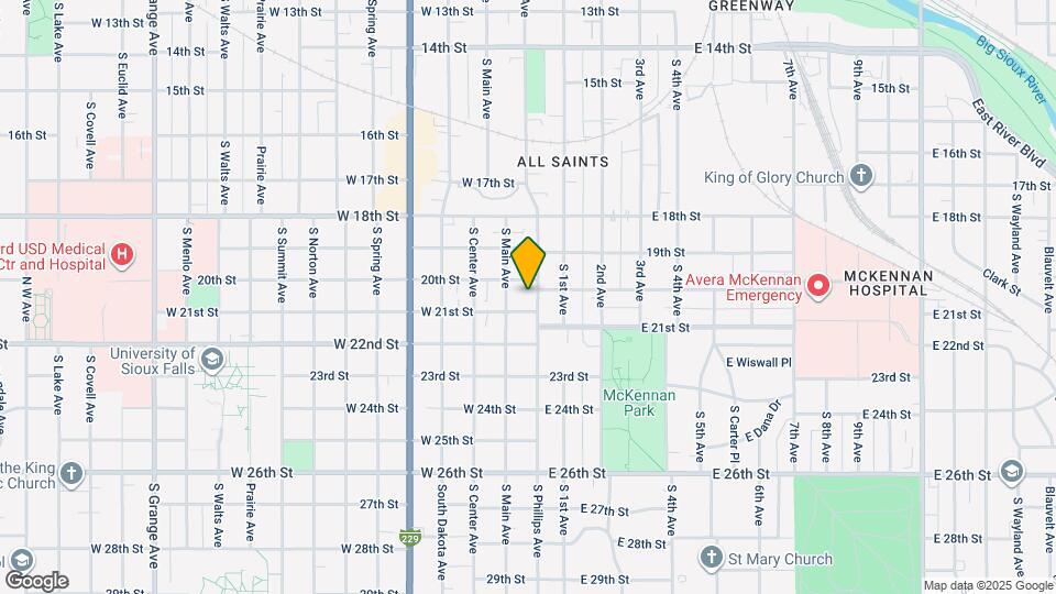 1215 S Phillips Ave, Unit Unit 2 Map and Location Details