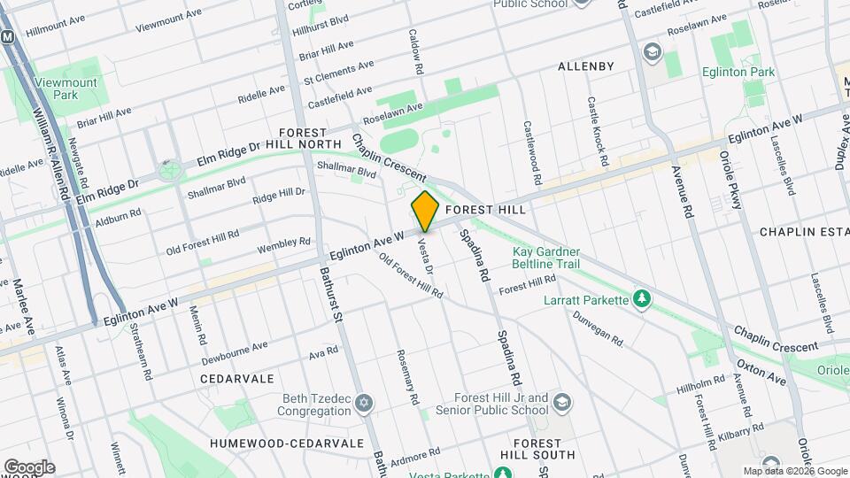697 Eglinton Ave W Map and Location Details