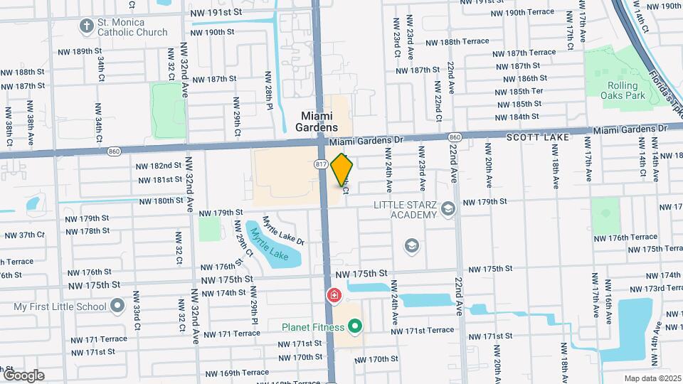 17930 NW 25th Ct-Unit -A Map and Location Details