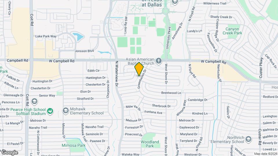 1703 Greenhaven Dr Map and Location Details