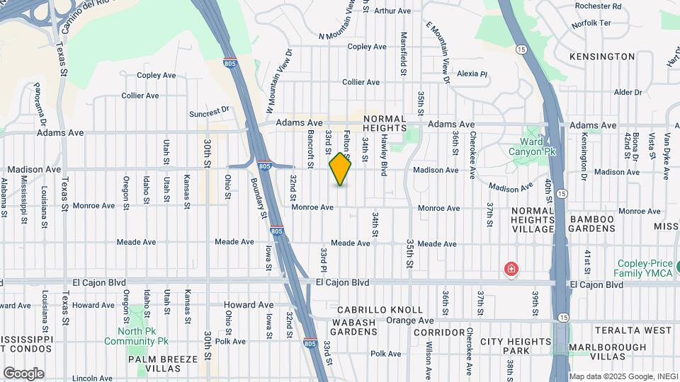 4542 FELTON St Map and Location Details
