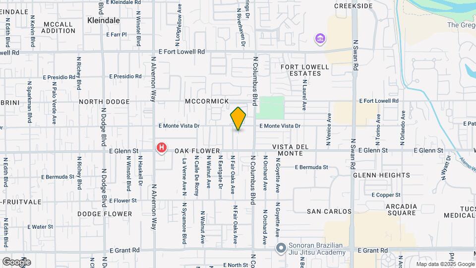 4242 E Monte Vista Dr Mapa y Detalles de la Ubicación