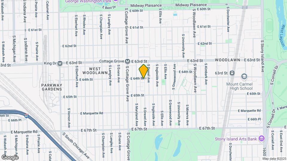 855 E 64th St Mapa y Detalles de la Ubicación