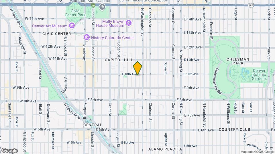 960 Pearl St Map and Location Details