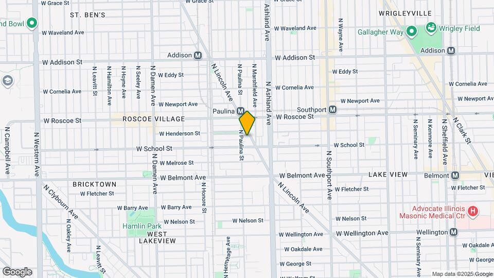 3323 N Paulina St Map and Location Details