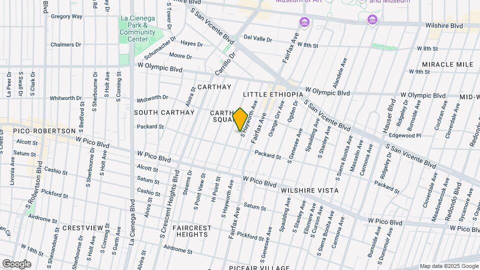 1155 S Hayworth Ave Map and Location Details