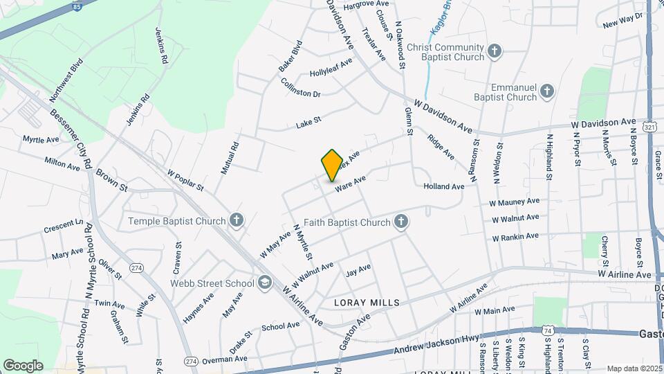 1324 Ware Ave Map and Location Details