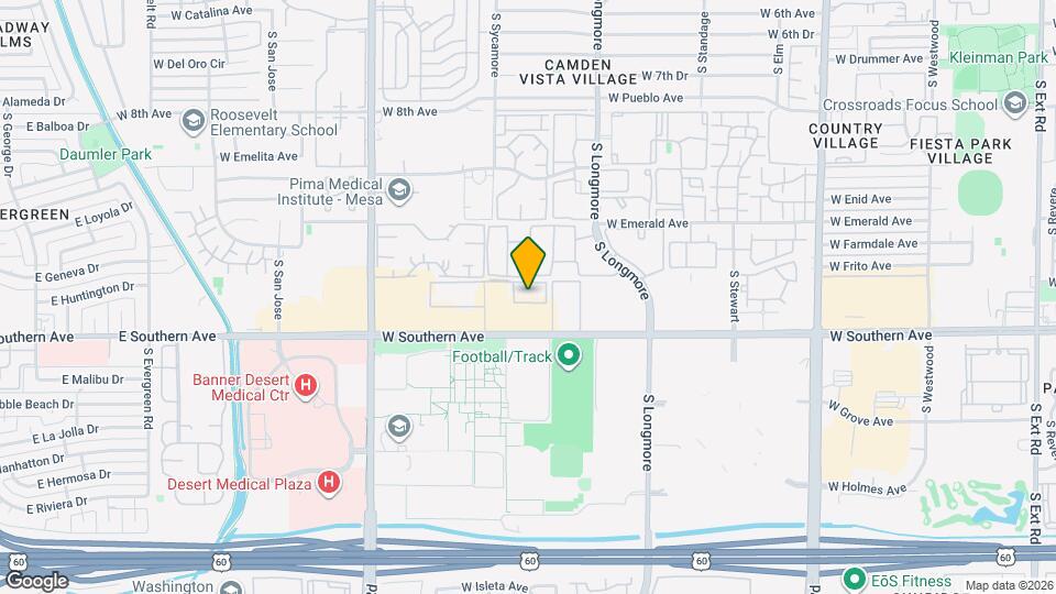 1101 S Sycamore, Unit 208 Mapa y Detalles de la Ubicación