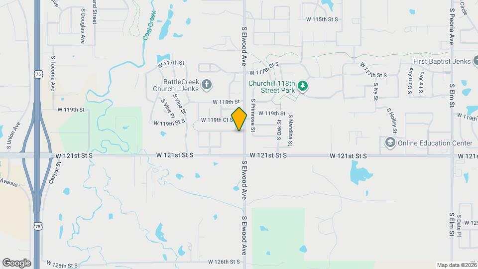 12007 S Redbud St Map and Location Details