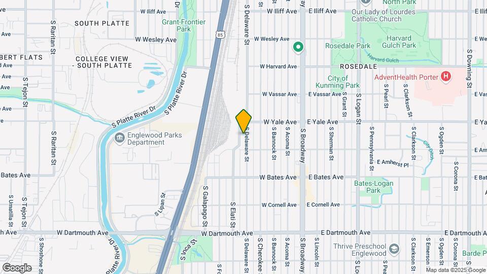 2755 S Delaware St Map and Location Details