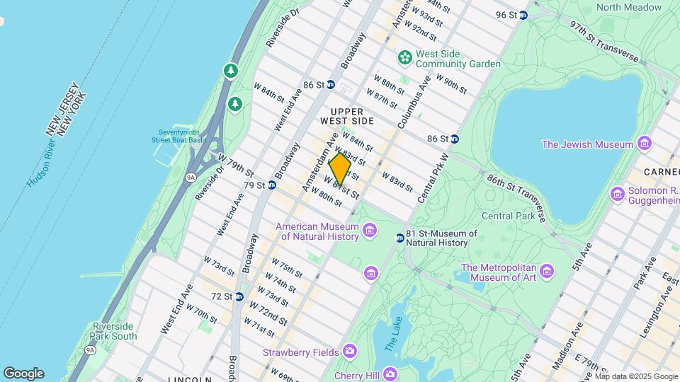 126 W 81st St Map and Location Details