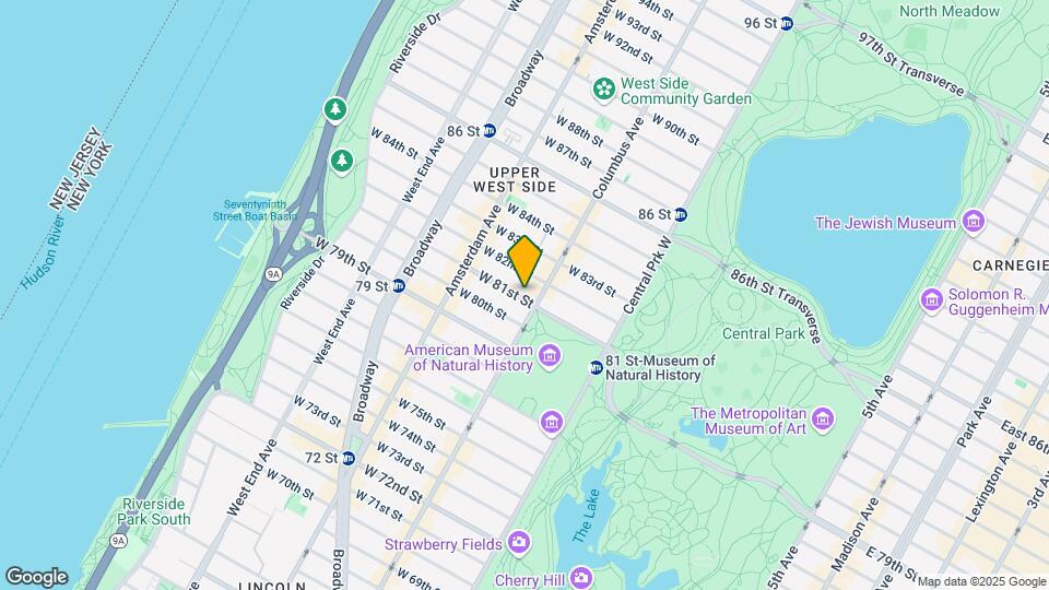 117 W 81st St Map and Location Details