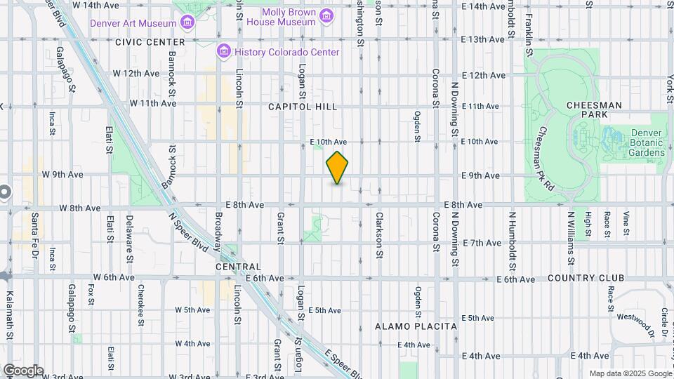 899 Pearl St Map and Location Details