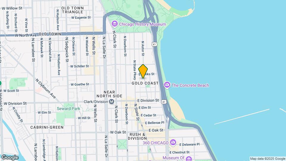 1300 N Astor St Map and Location Details