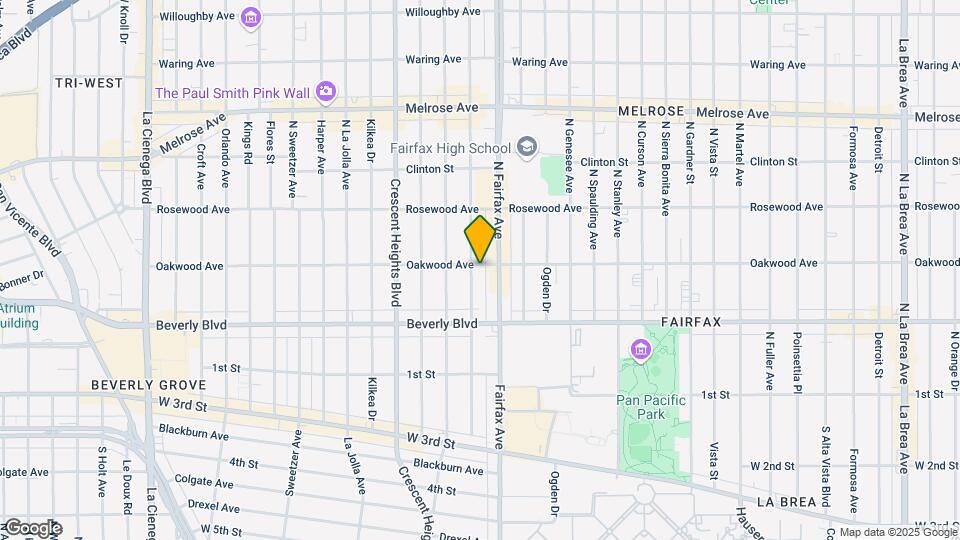 366 N Hayworth Ave Map and Location Details