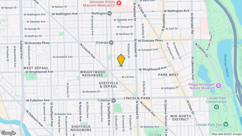 900 West Wrightwood Mapa y Detalles de la Ubicación
