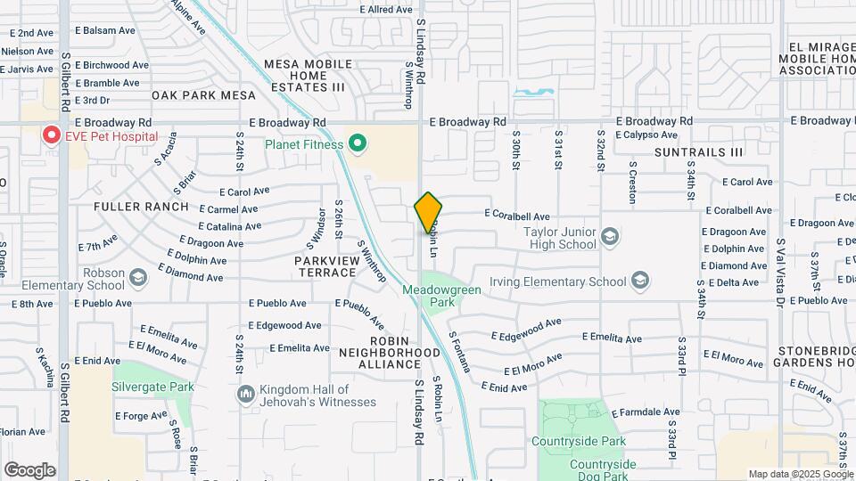 664 S Robin Ln Map and Location Details