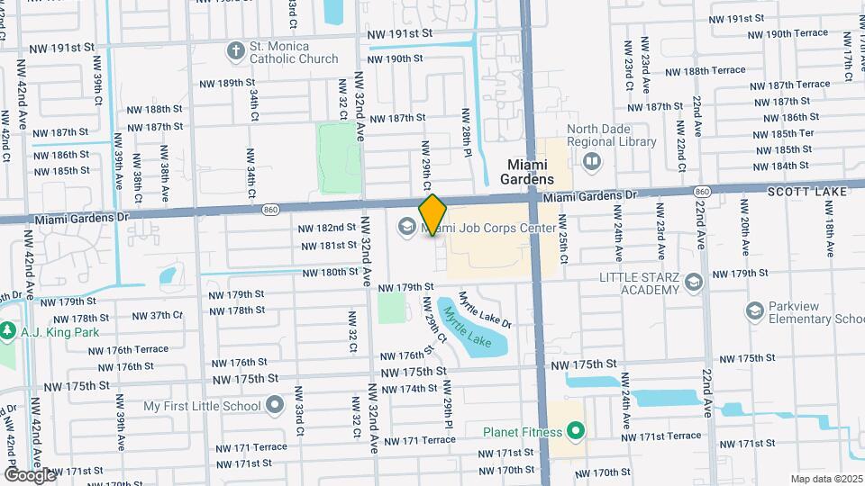 18216 NW 29th Ct Mapa y Detalles de la Ubicación