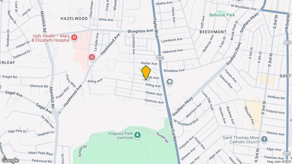 1407 Arling Ave Map and Location Details