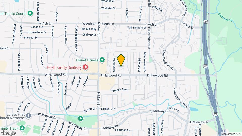 207 E Harwood Rd Map and Location Details