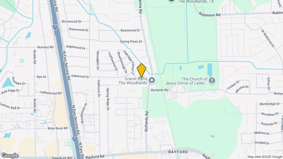 25622 Oakridge Forest Ln Map and Location Details