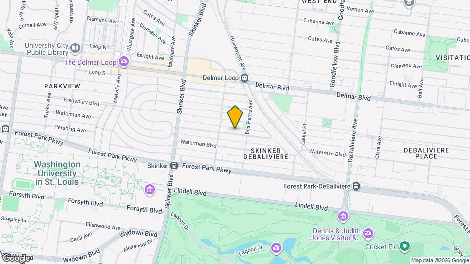 6027 McPherson Ave, Unit Floor 1 Map and Location Details