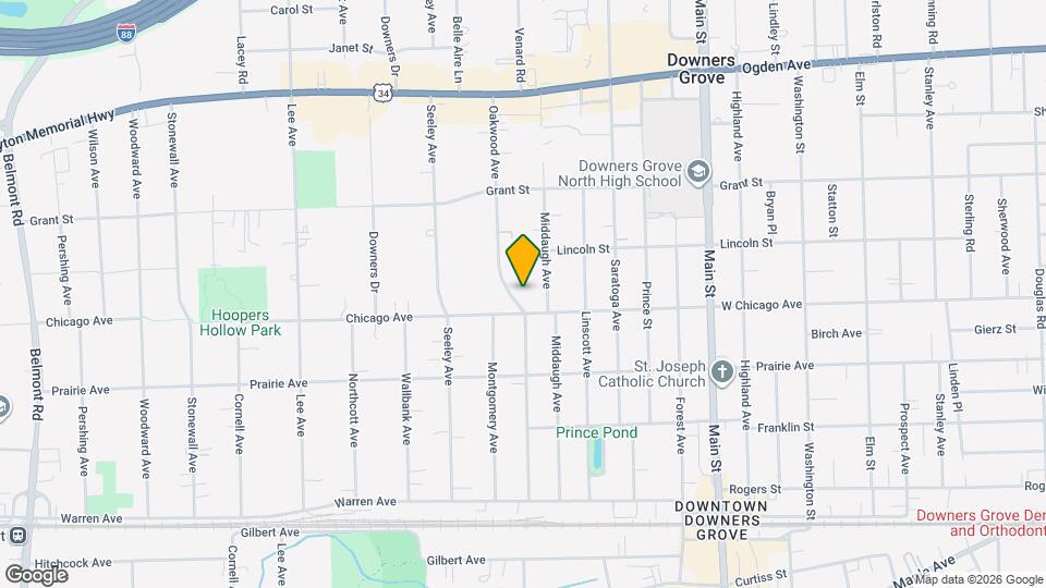 4633 Oakwood Ave Map and Location Details