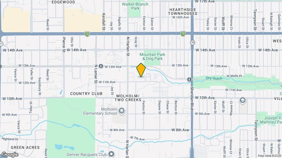 5865 W 11th Ave Map and Location Details