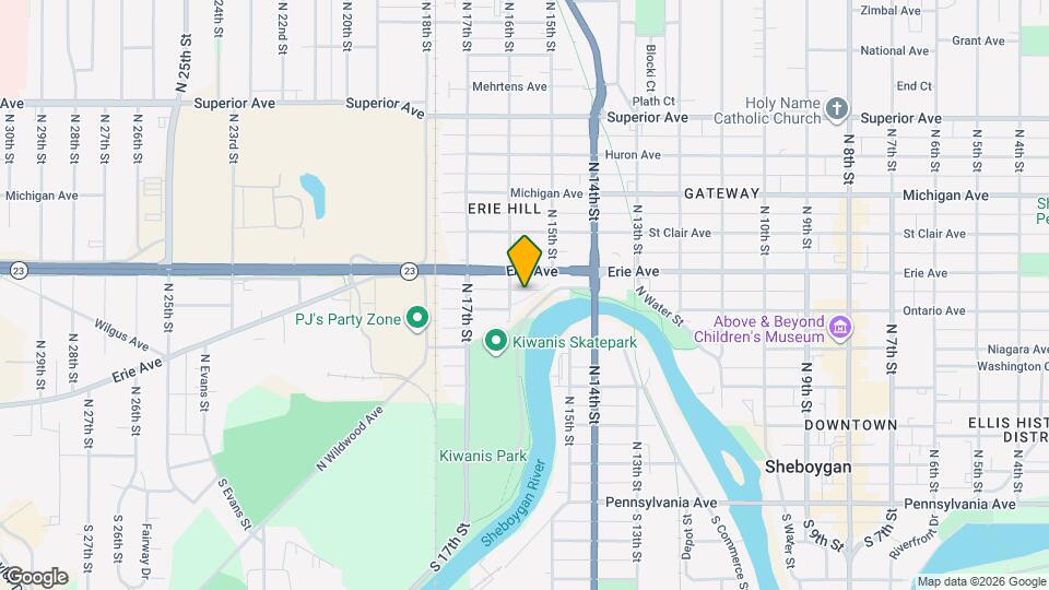 1526 Ontario Ave Map and Location Details