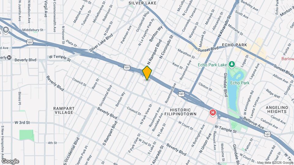 415 N Coronado St Map and Location Details